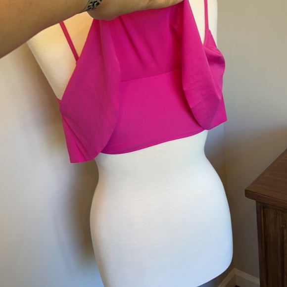 Roxy Hot Pink Ruffle Bikini Top - Picture 9 of 10